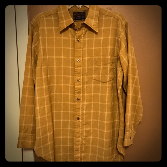Pendleton Other - Vintage Pendleton mustard and white wool shirt